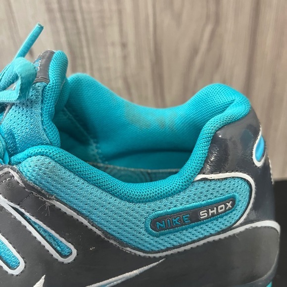 Nike Shox NZ Turquoise & Charcoal Grey Running Shoes Women's Size 8.5 314561-040 - Picture 3 of 13